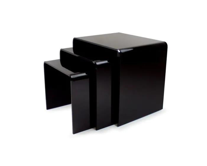 Black acrylic table discount