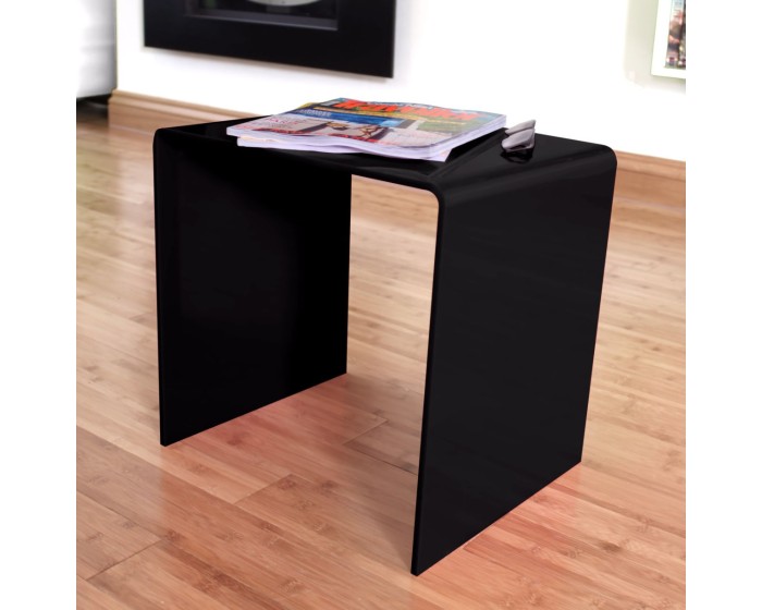 Black Acrylic Side Table