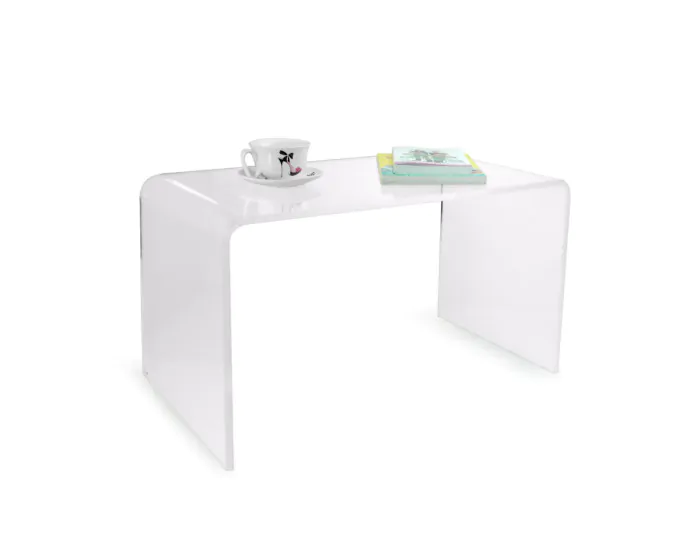 White acrylic on sale coffee table