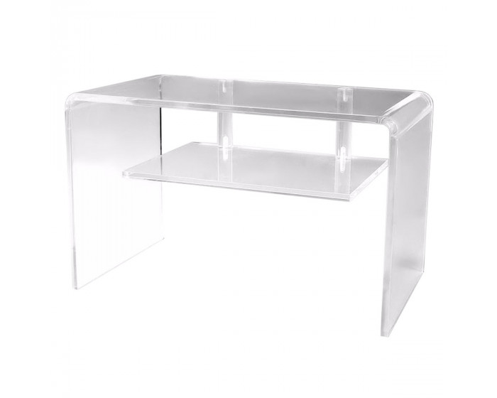 Large Clear Acrylic TV Stand