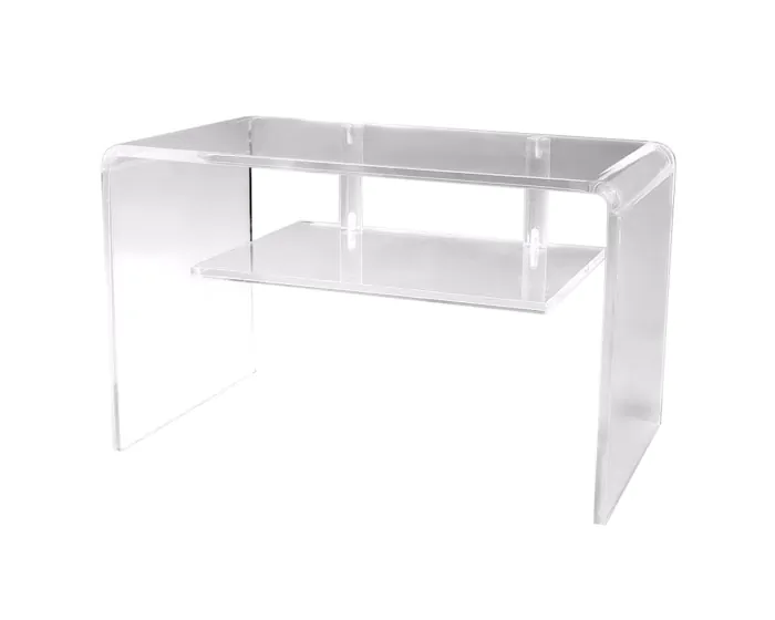 Large Clear Acrylic TV Stand